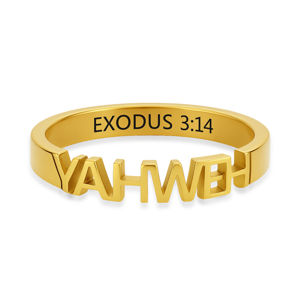 YAHWEH Ring in Gold, Silver & Rose Gold (Made to Order Ships in 2-3 weeks)